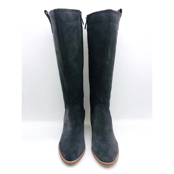 Aqua College Women's Natalya Waterproof Boots- Dark Grey Suede, US 8 / EUR 39 - Picture 2 of 9